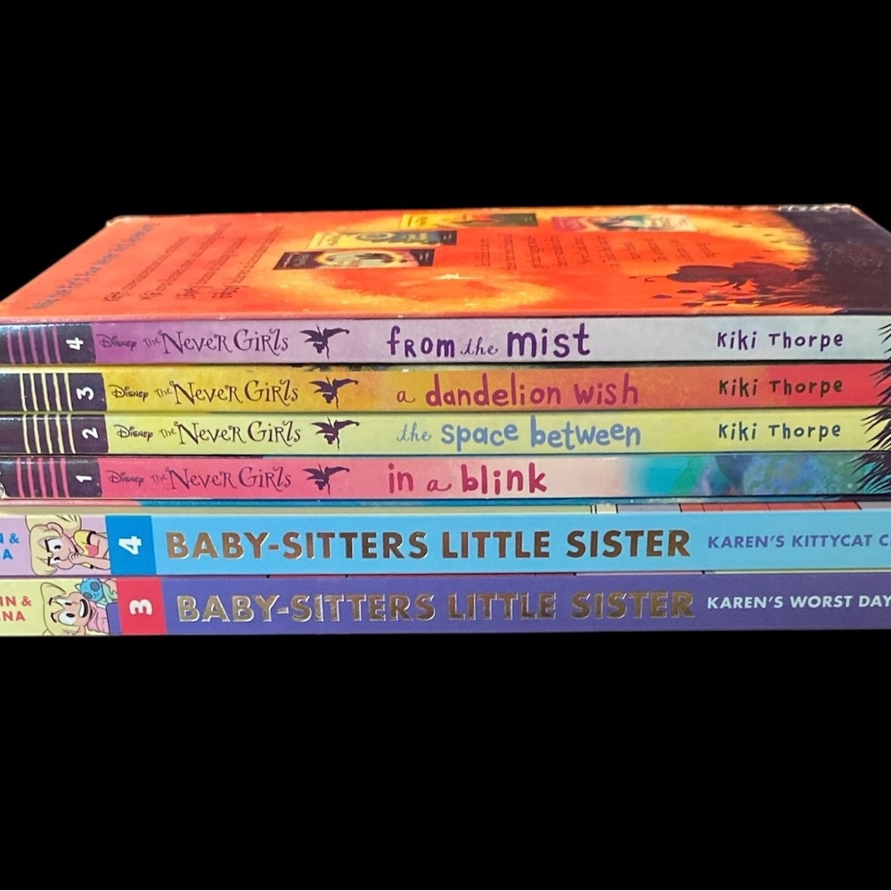 Disney Never Girls(Books 1-4) and Baby-Sitters Little Sister Books 3-4